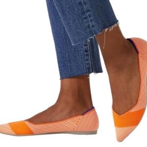rothys orange sherbet the point flats